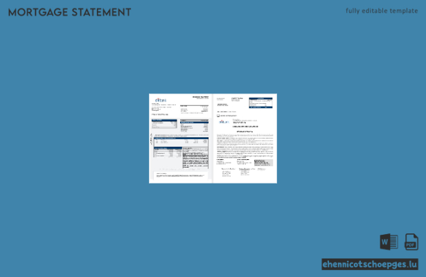Kontoauszug der Citibank (Vereinigtes Königreich) im Word- und PDF-Format (Beispielvorschau)